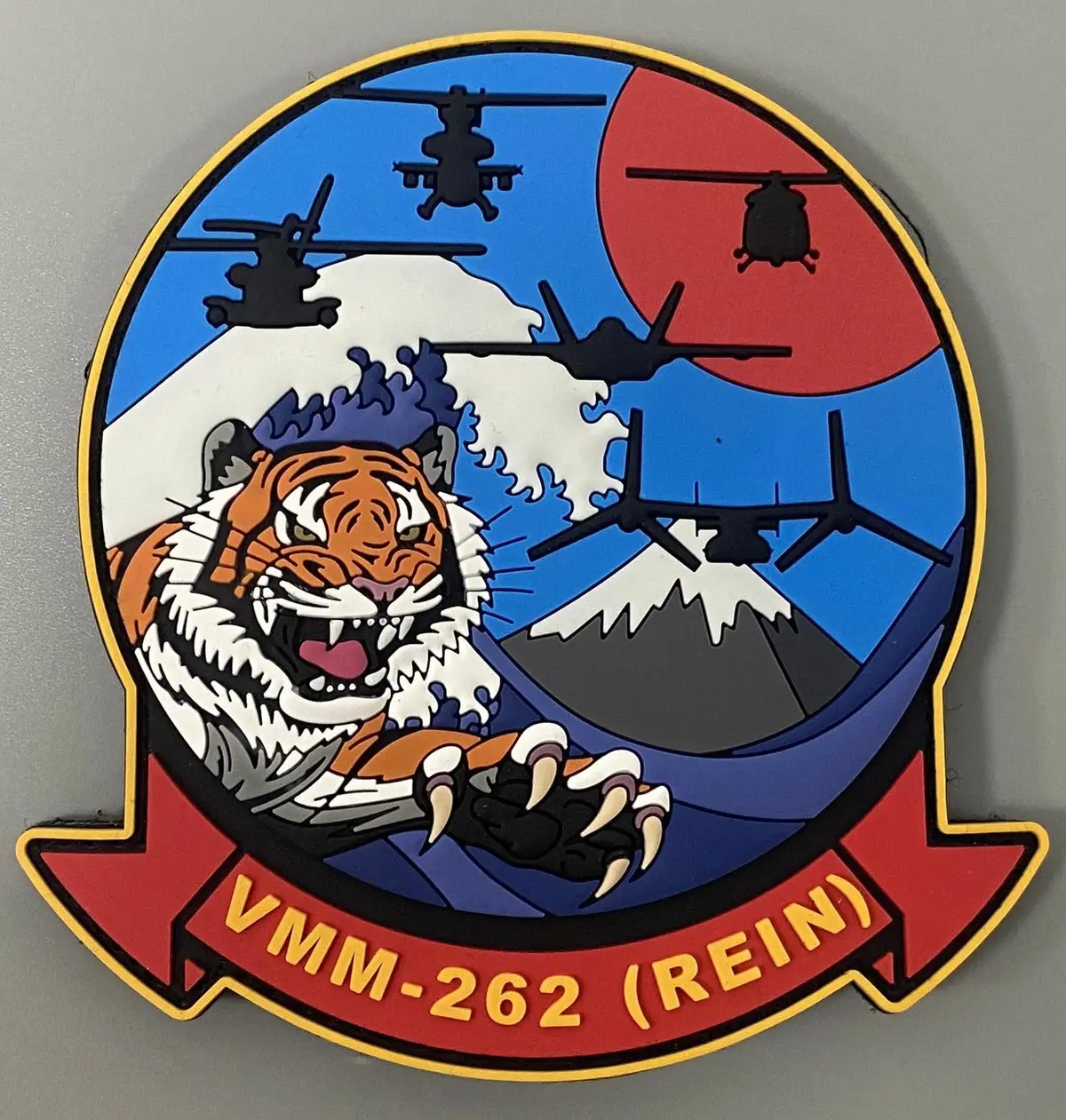 Official Vmm-262 Flying Tigers Rein Pvc Patch 1