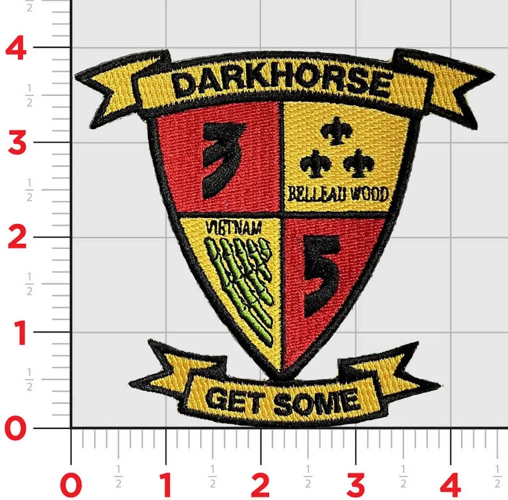 Officially Licensed 3Rd Battalion 5Th Marines Darkhorse Patch 1