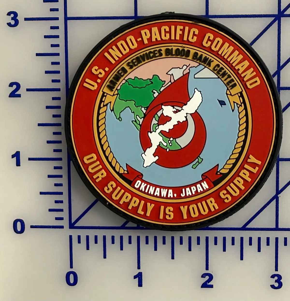 Official Us Indo-Pacific Command Supply Pvc Patch 1