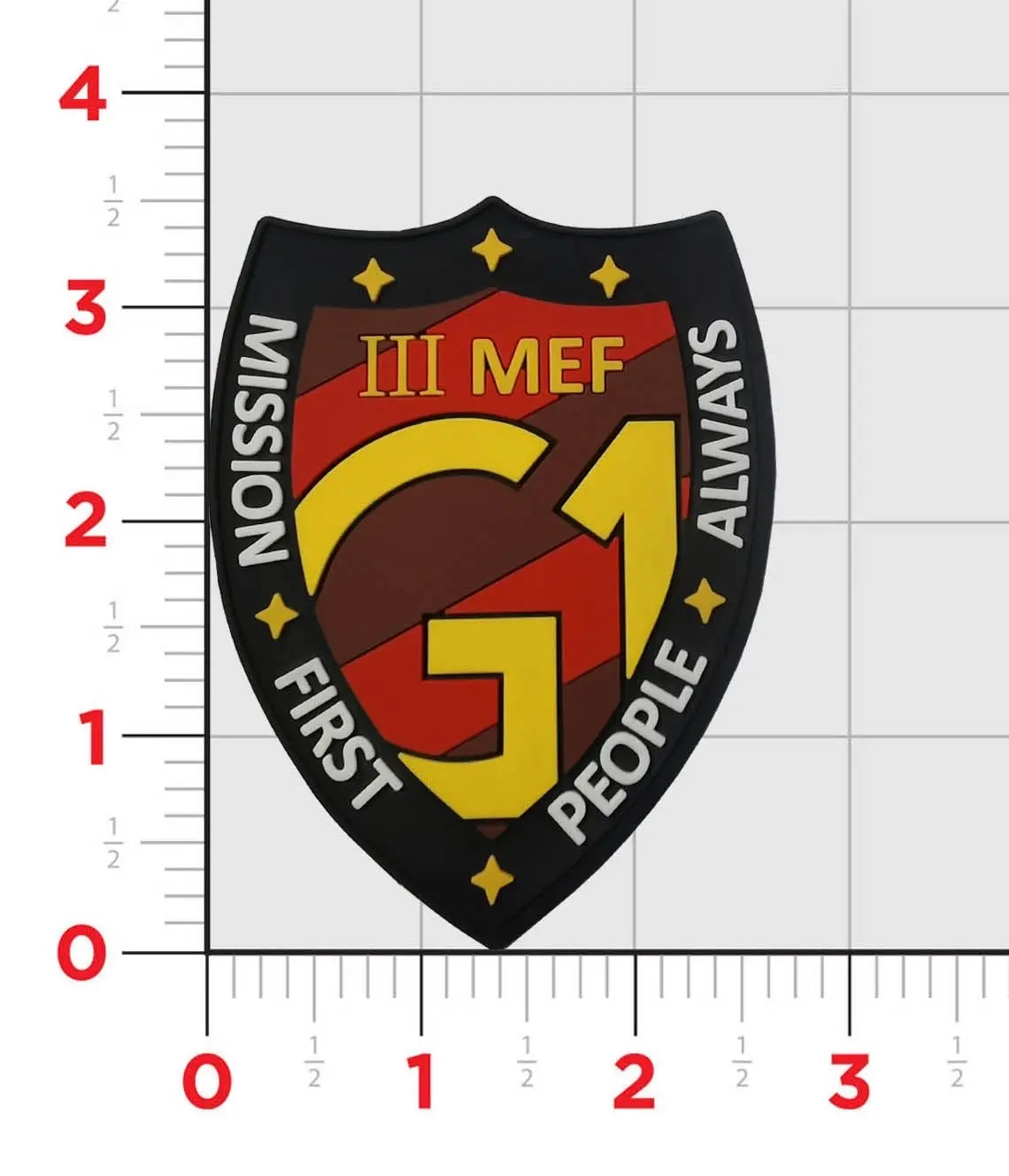 Official 3Rd Mef Marine Expeditionary Force G-1 Pvc Patch 1