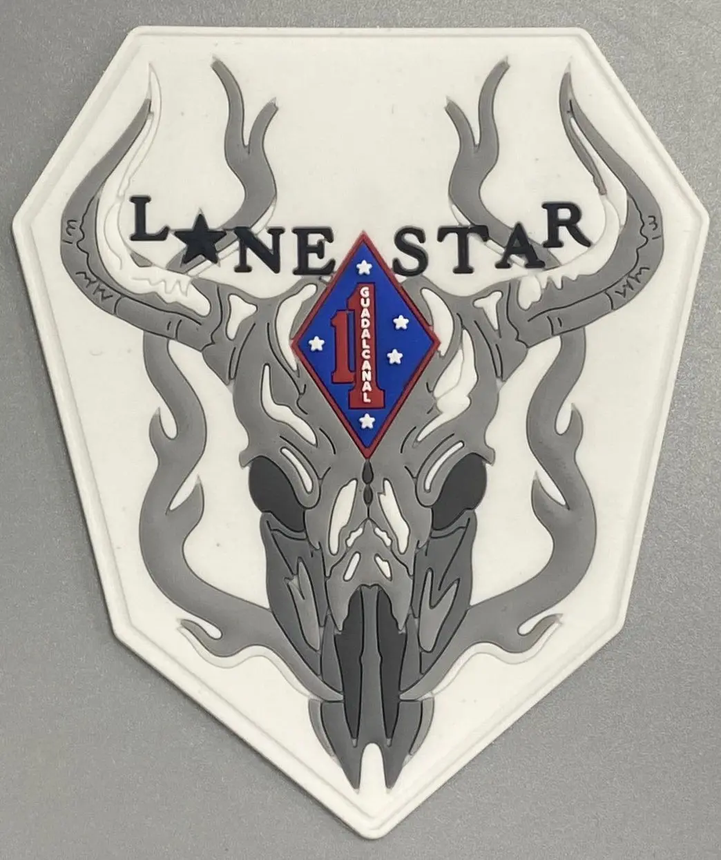 Official 1St Mardiv 1St Marine Regiment Lone Star Pvc Patch 1