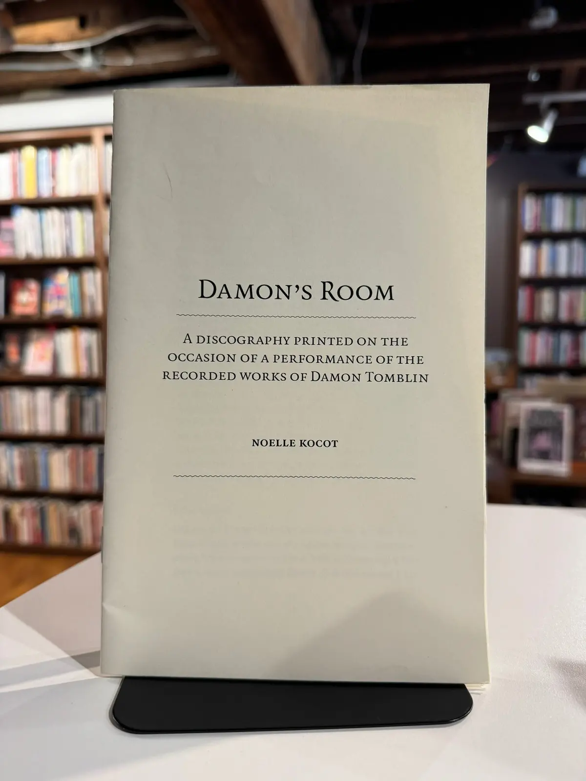 Kocot, Noelle: Damon's Room [Used Chapbook] 1