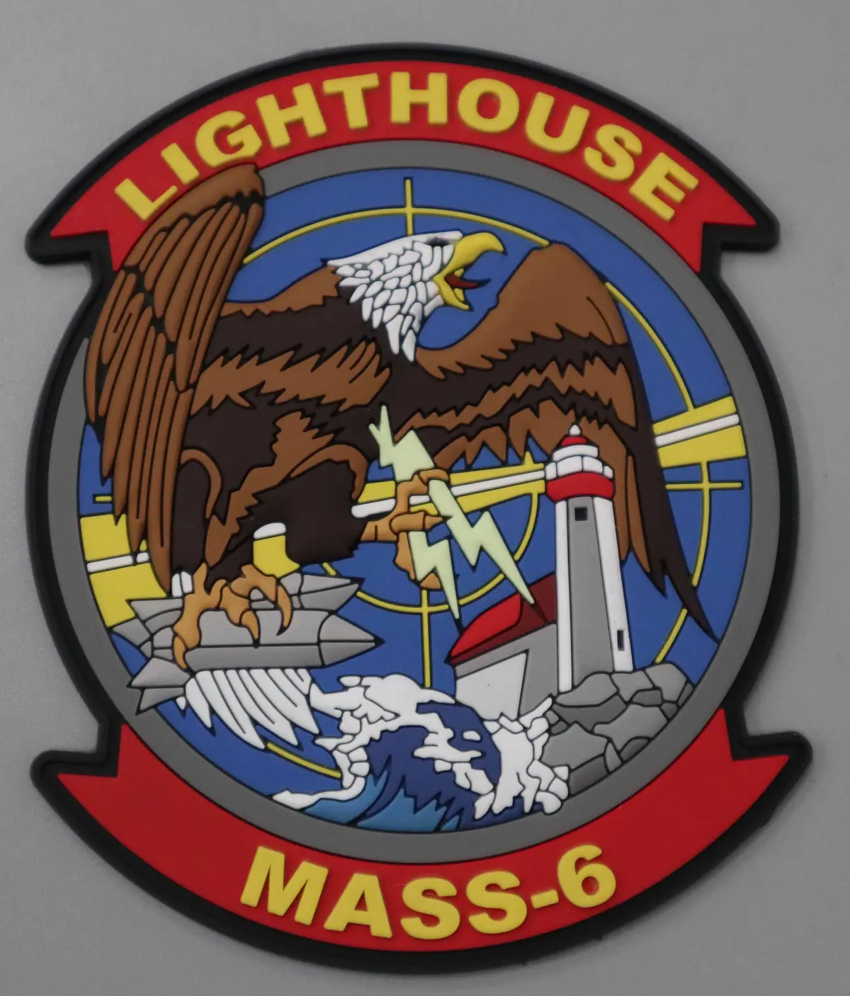 Officially Licensed Mass-6 Det B Lighthouse Pvc Patches 1