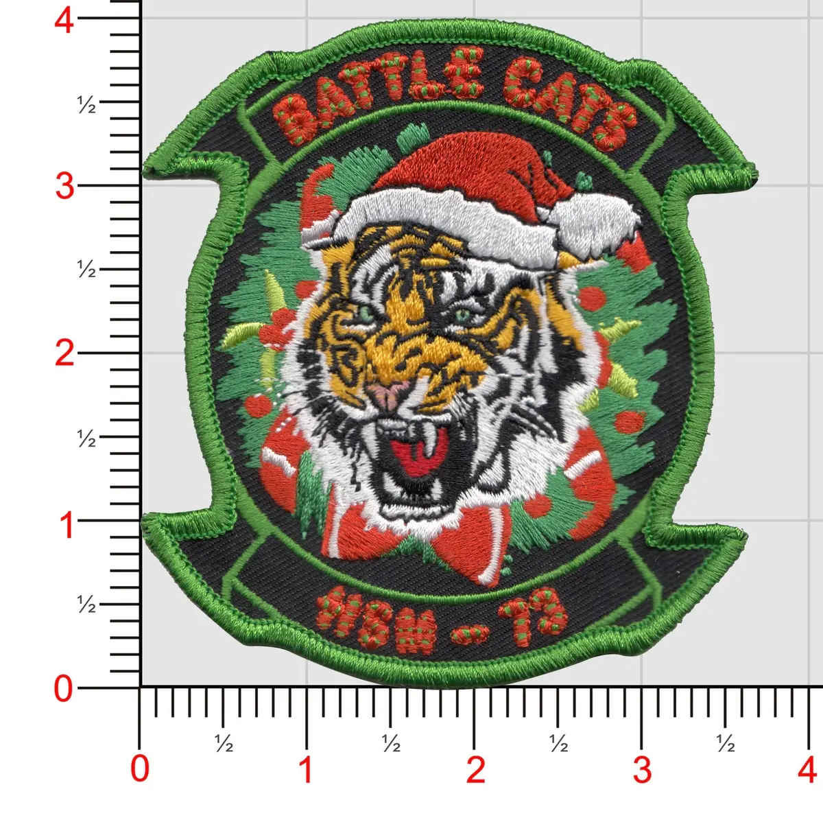 Official Us Navy Hsm-73 Battle Cats Christmas Patch 1