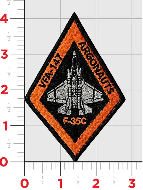 Official Us Navy Vfa-147 Argonauts Shoulder Patch 1