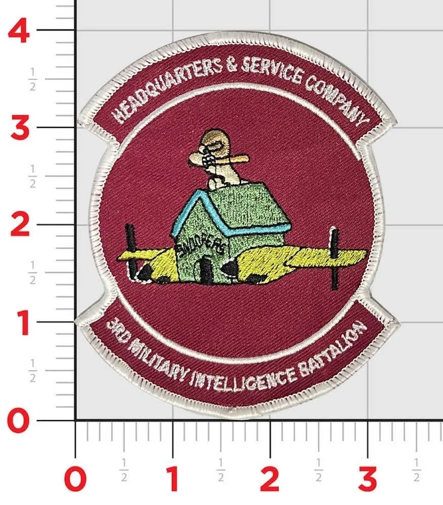 Official Us Army 3Rd Mi Snoopers Military Intelligence Battalion H&S Company Patch 1