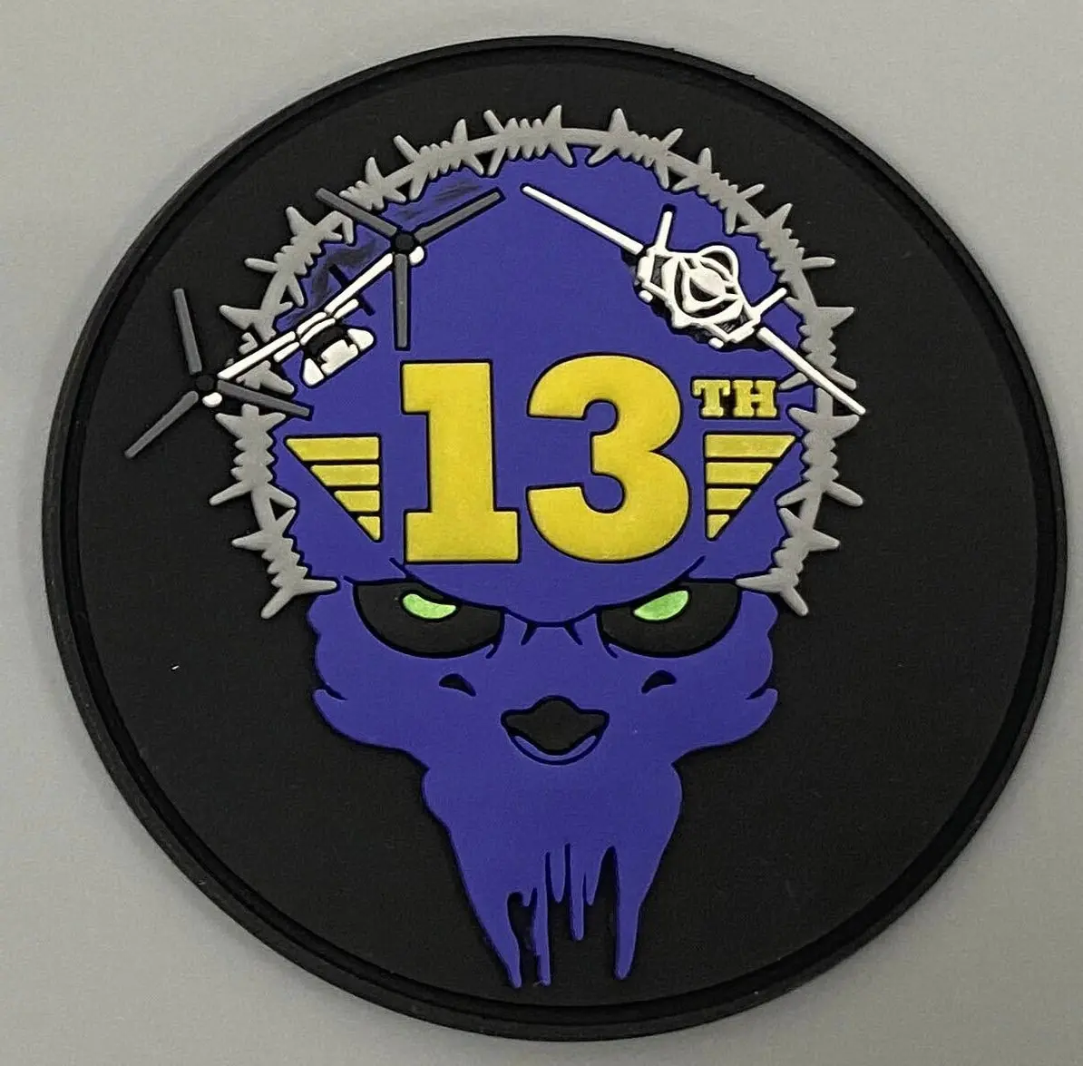 Official Vmm-362 Ugly Angels 13Th Meu Mv-22/ F-35B Pvc Shoulder Patch 1