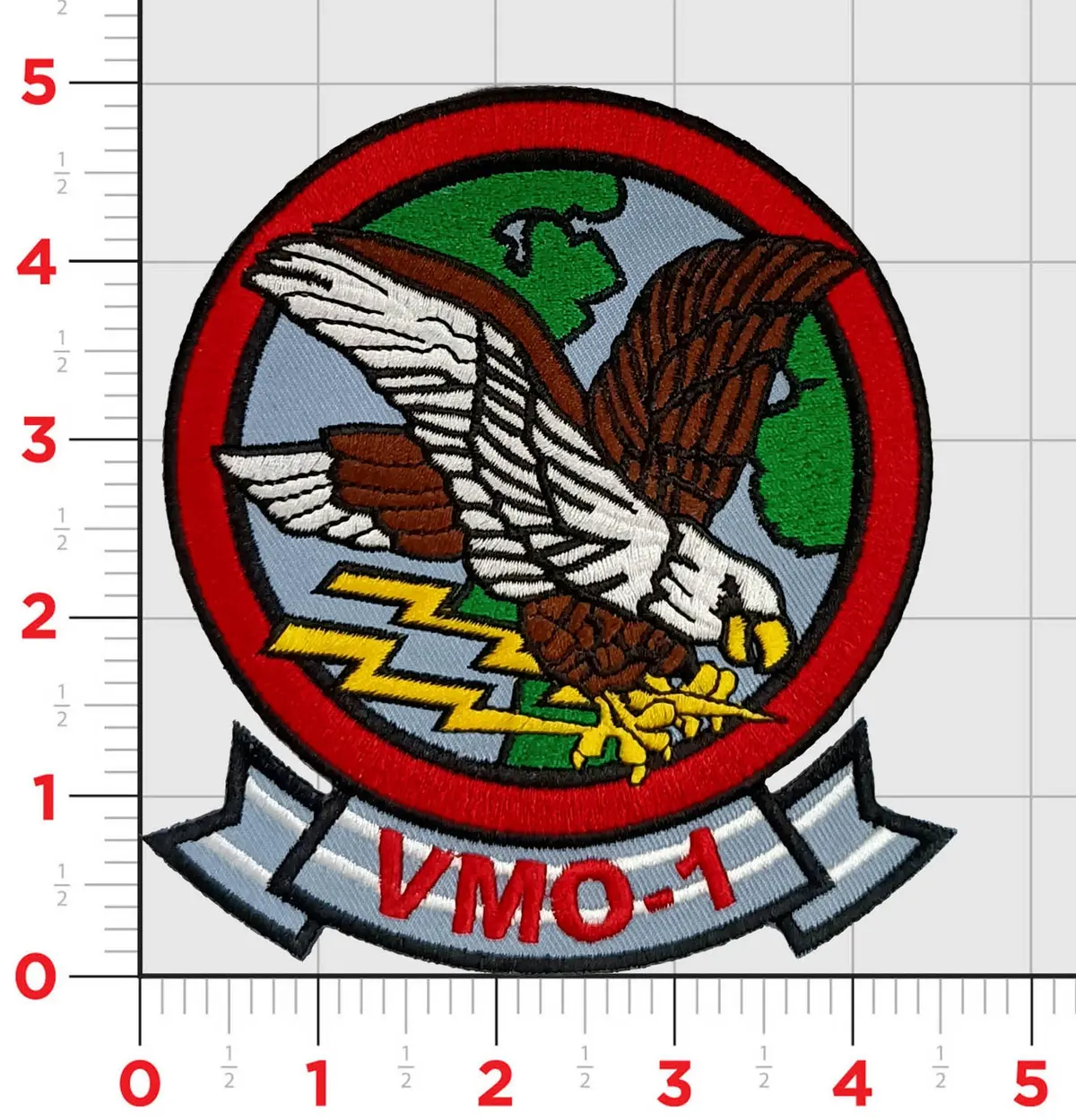 Officially Licensed Usmc Vmo-1 Patch 1
