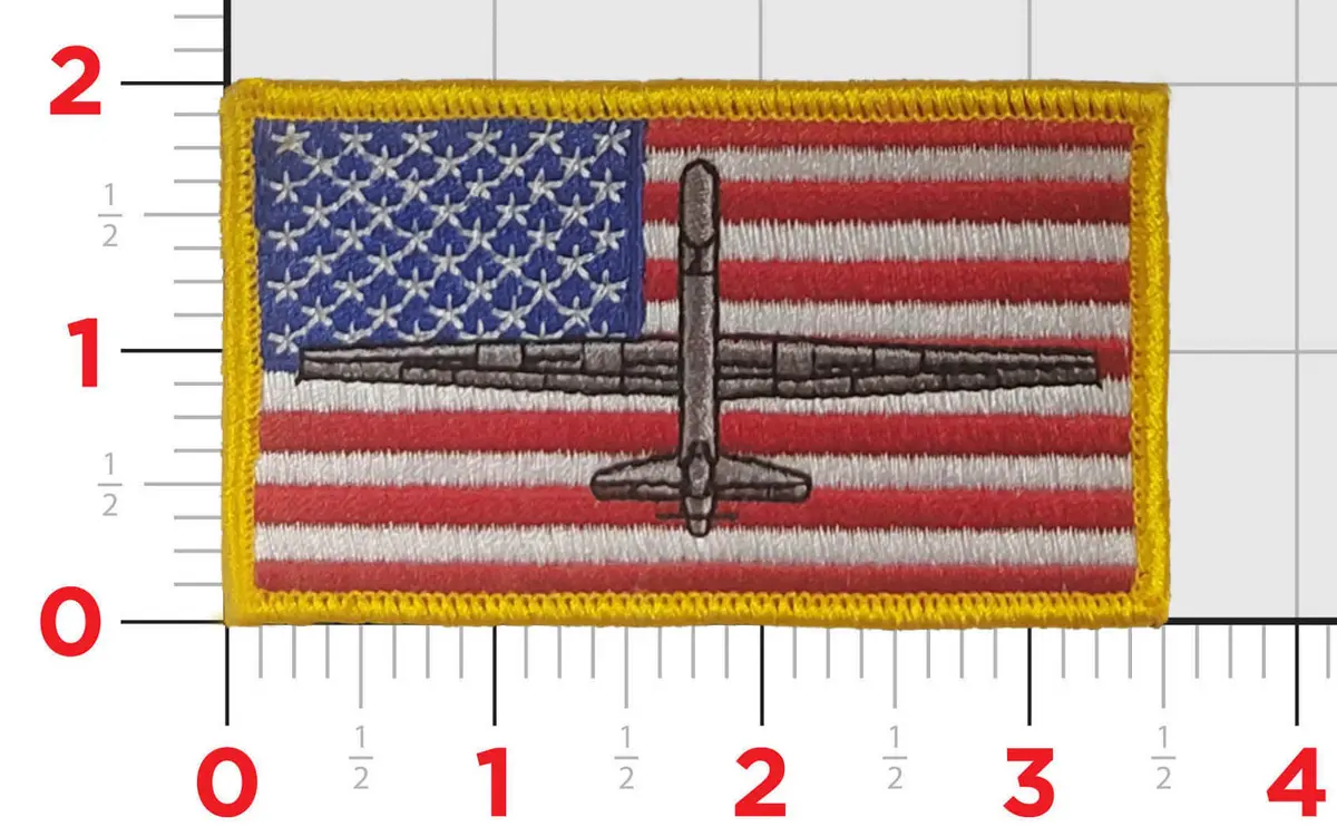 U.S. Flag Mq-9 Predator Shoulder Patch 1