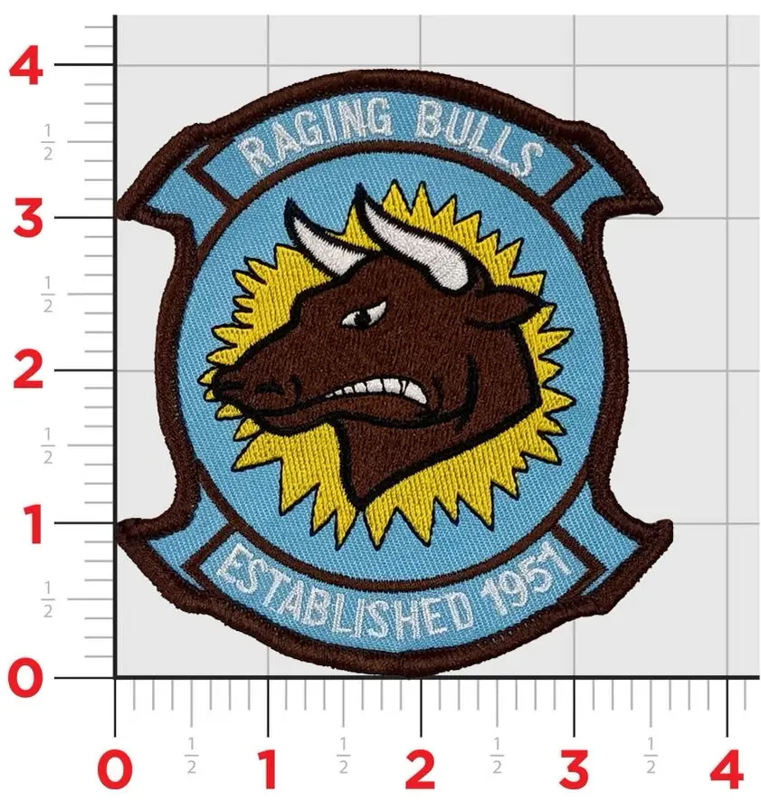 Official Vmm-261 Raging Bulls Throwback Patch 1