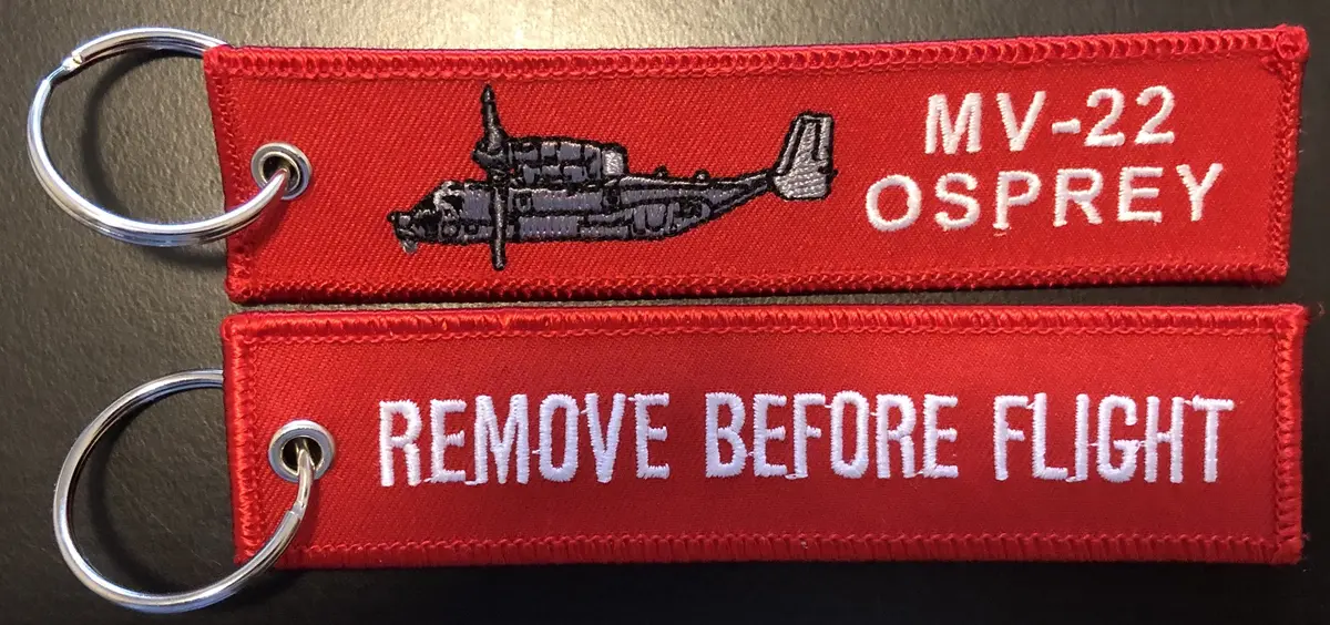 Usmc Mv-22 Osprey Remove Before Flight Key Ring 1