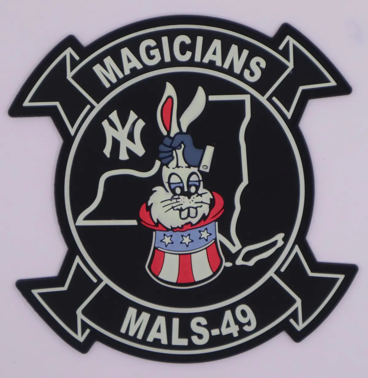 Officially Licensed Usmc Mals-49 Magicians Pvc Patches 1