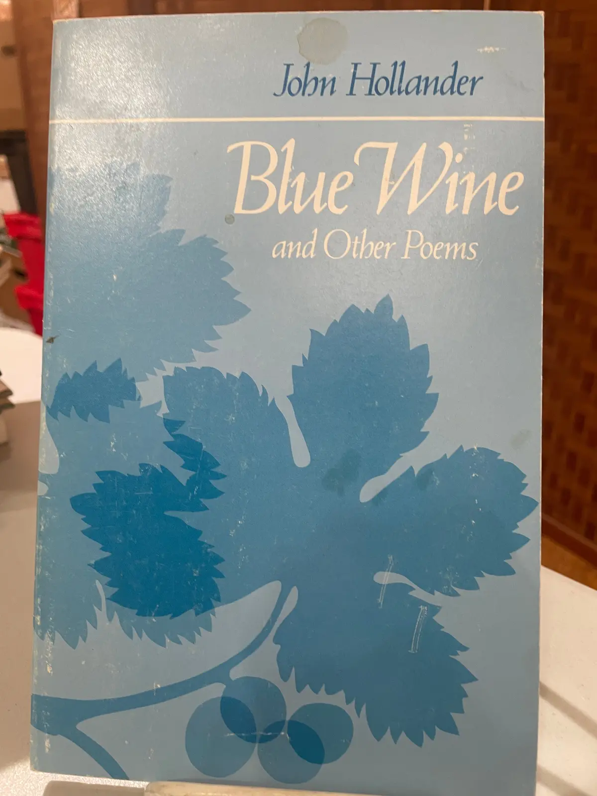 Hollander, John: Blue Wine [Used Paperback] 1