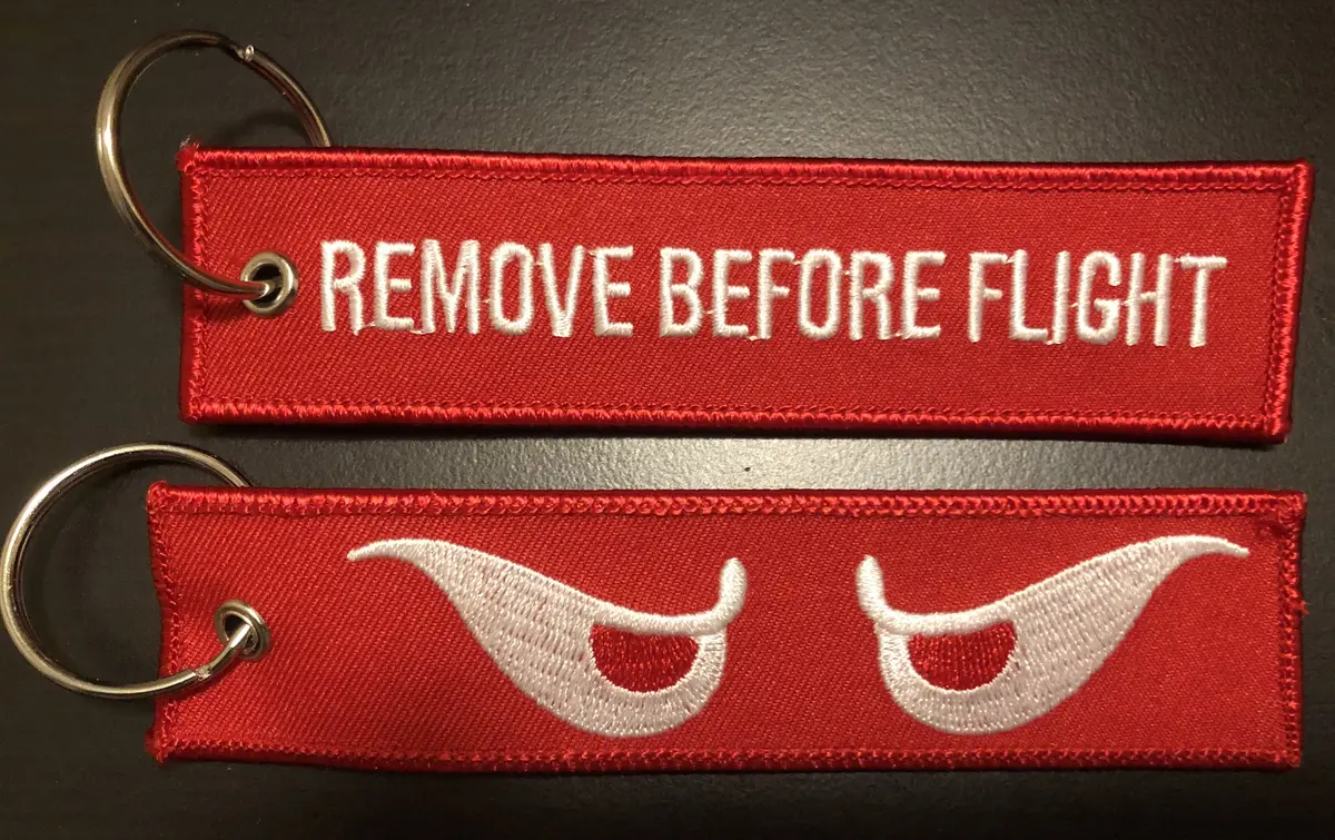 Hmm/Vmm-163 Evil Eyes Remove Before Flight Key Ring 1