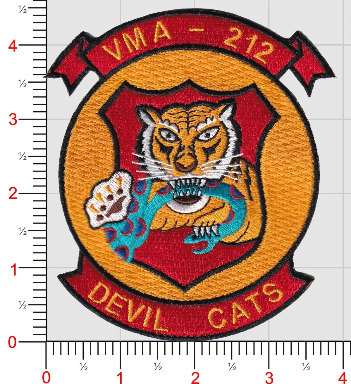 Officially Licensed Usmc Vma-212 Devil Cats Squadron Patch 1