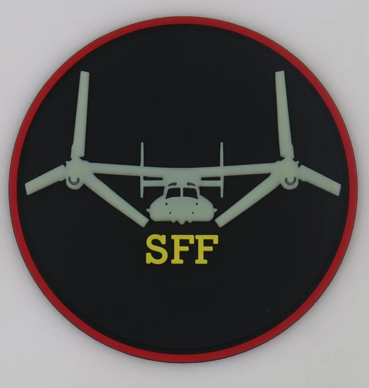 Usmc Mv-22 Qualification Patch- Safe For Flight (Sff) Gitd Pvc Patch 1