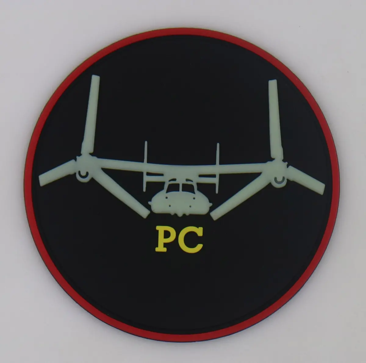 Usmc Mv-22 Qualification Plane Captain (Pc) Gitd Pvc Patch 1