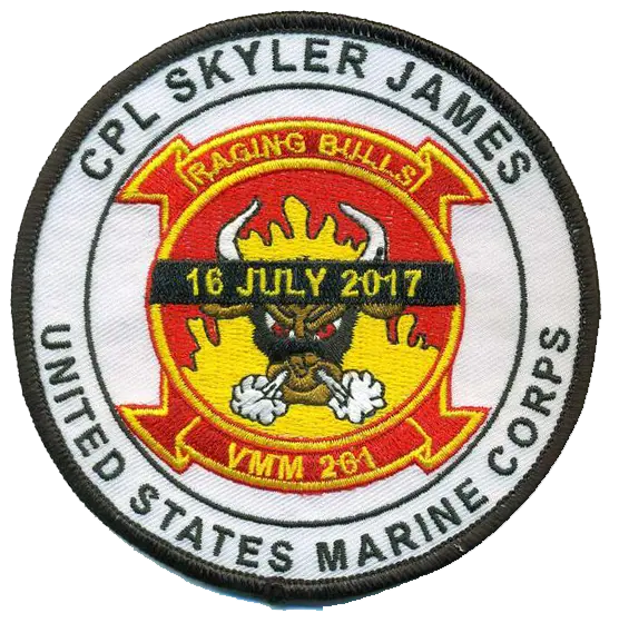 Cpl Skyler James Memorial Patch & Sticker 1