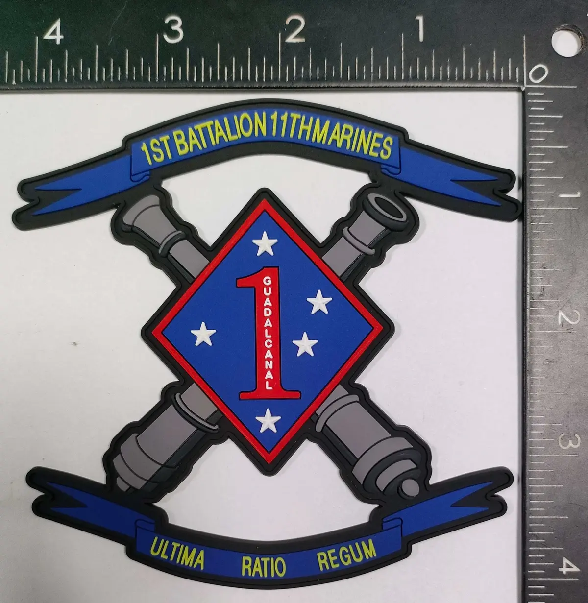 Official 1St Battalion 11Th Marines Guadalcanal Pvc Patch 1
