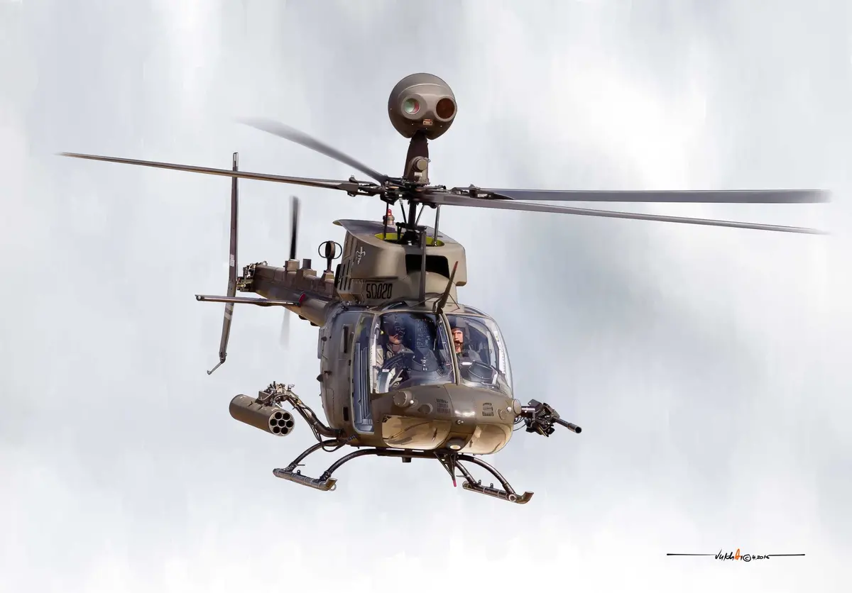 Oh-58 Kiowa Tribute Print 1