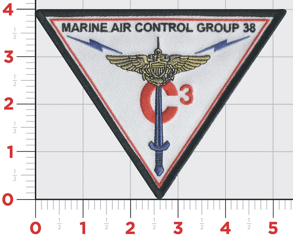 Officially Licensed Marine Air Control Group Macg-38 Patch 1