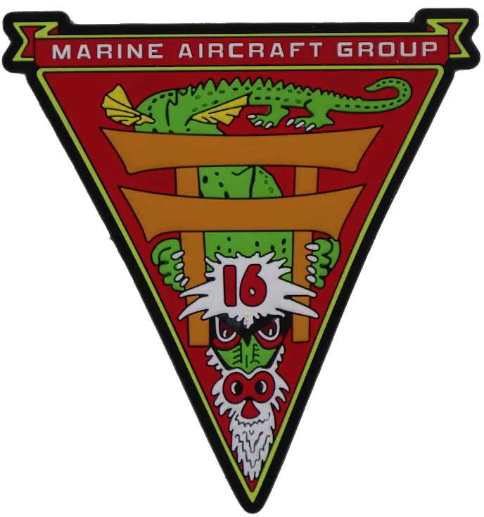 Officially Licensed Usmc Marine Aircraft Group Mag-16 Pvc Patch 1