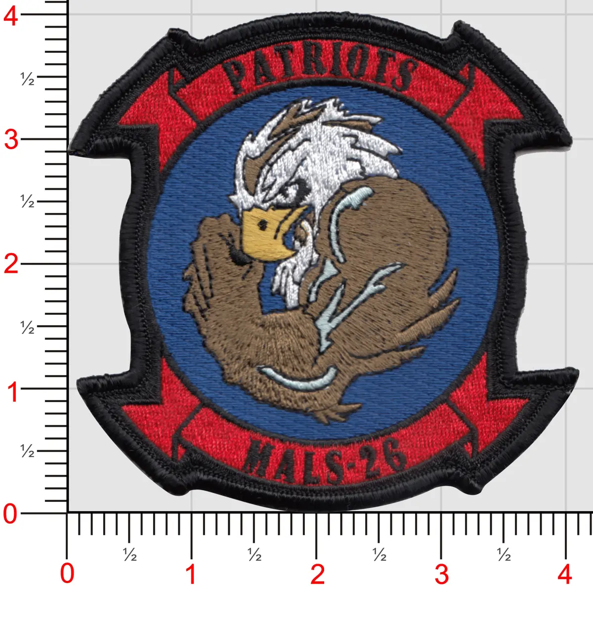 Officially Licensed Usmc Mals-26 Patriots Patches 2