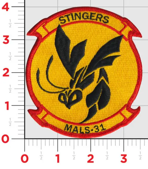 Officially Licensed Usmc Mals-31 Stingers Patch 1