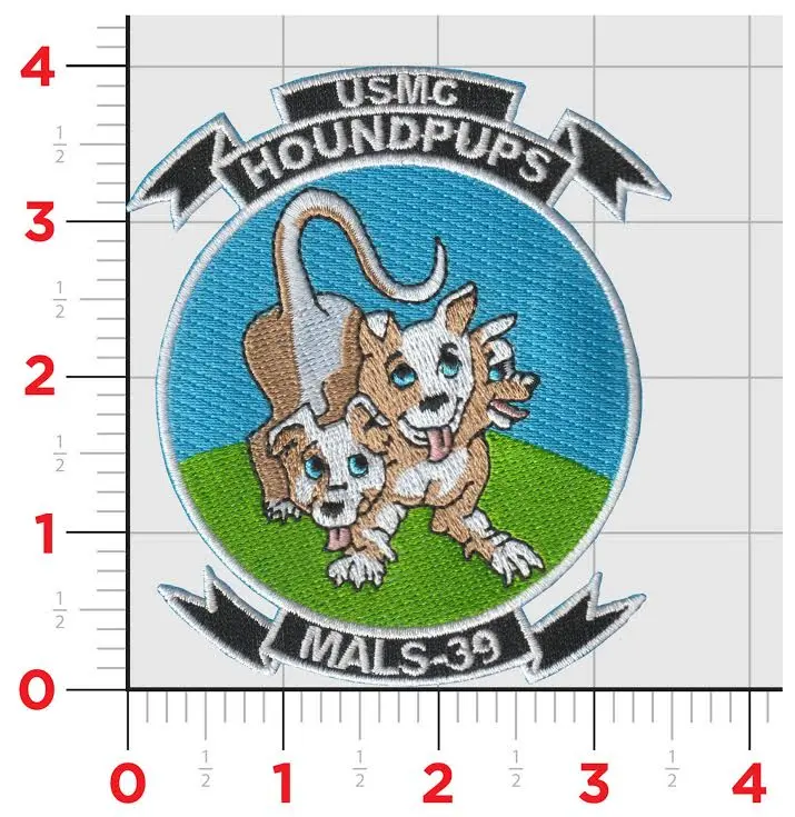 Official Mals-39 Hound Pups Patches 1