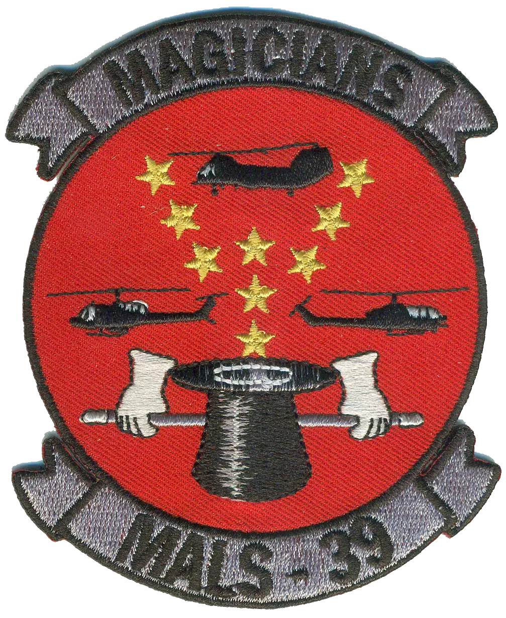 Officially Licensed Usmc Mals-39 Magicians Ch-46 Patch 1