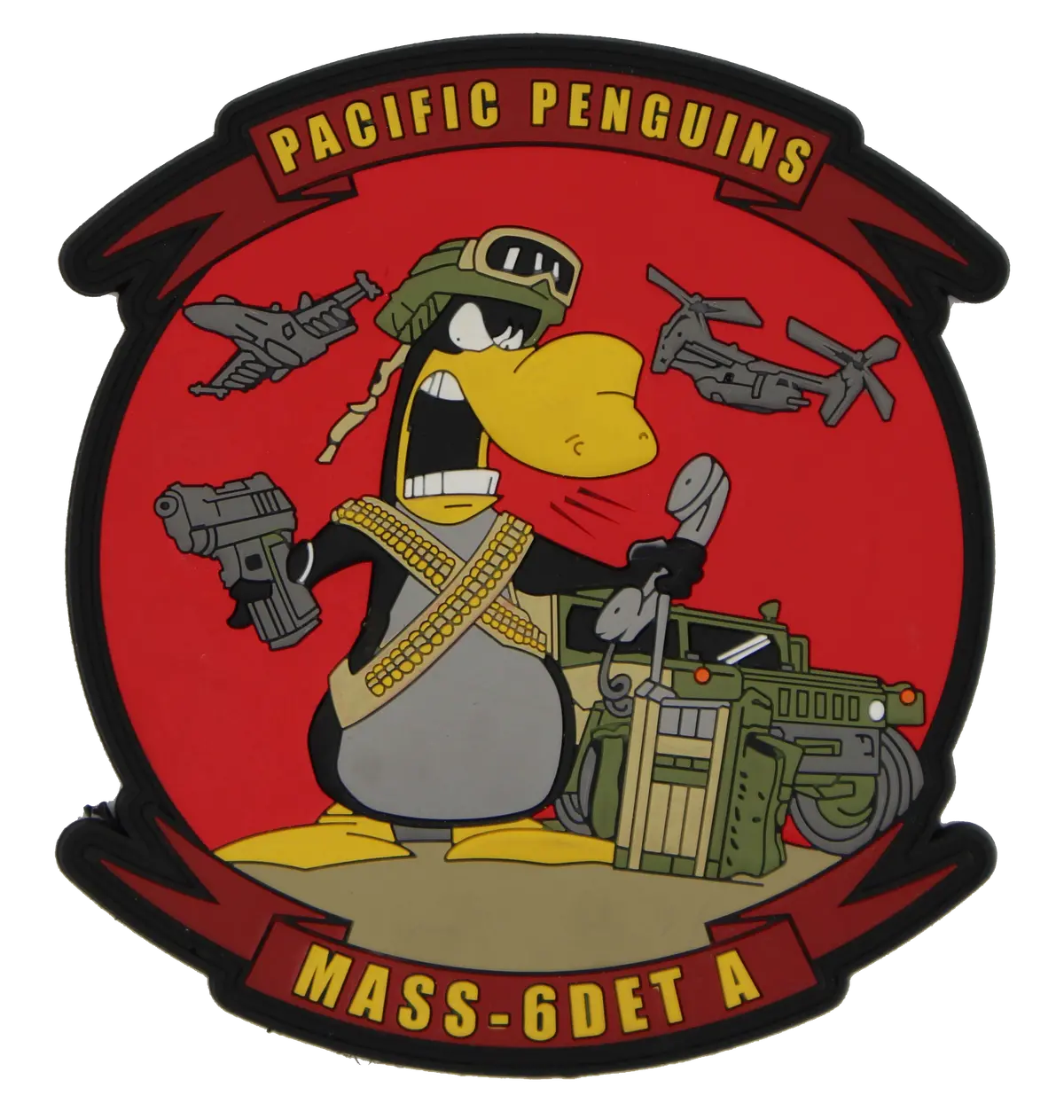Officially Licensed Mass-6 Det A Pacific Penguins Pvc Patch 1