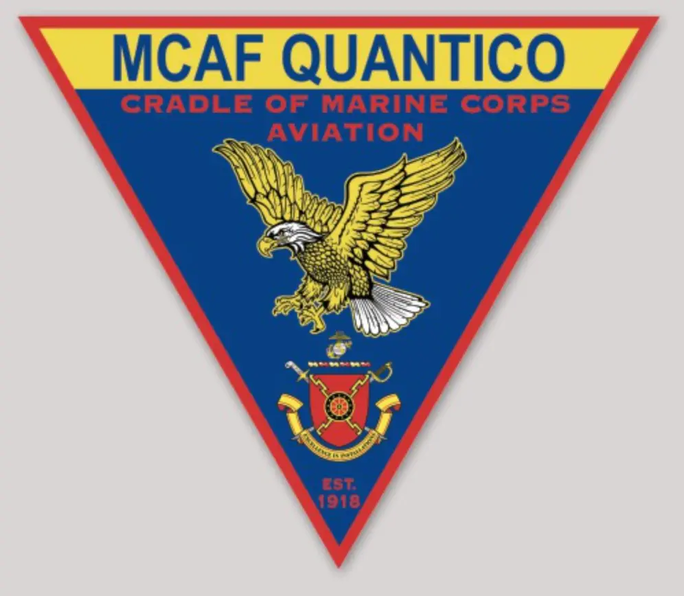 Officially Licensed Usmc Mcaf Quantico Sticker 1