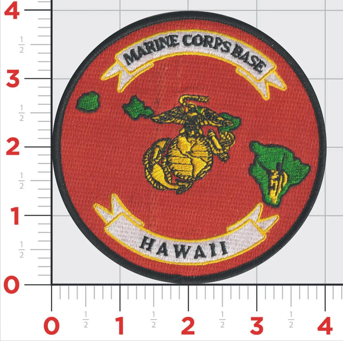 Officially Licensed Usmc Mcb Hawaii Patch (H) 1