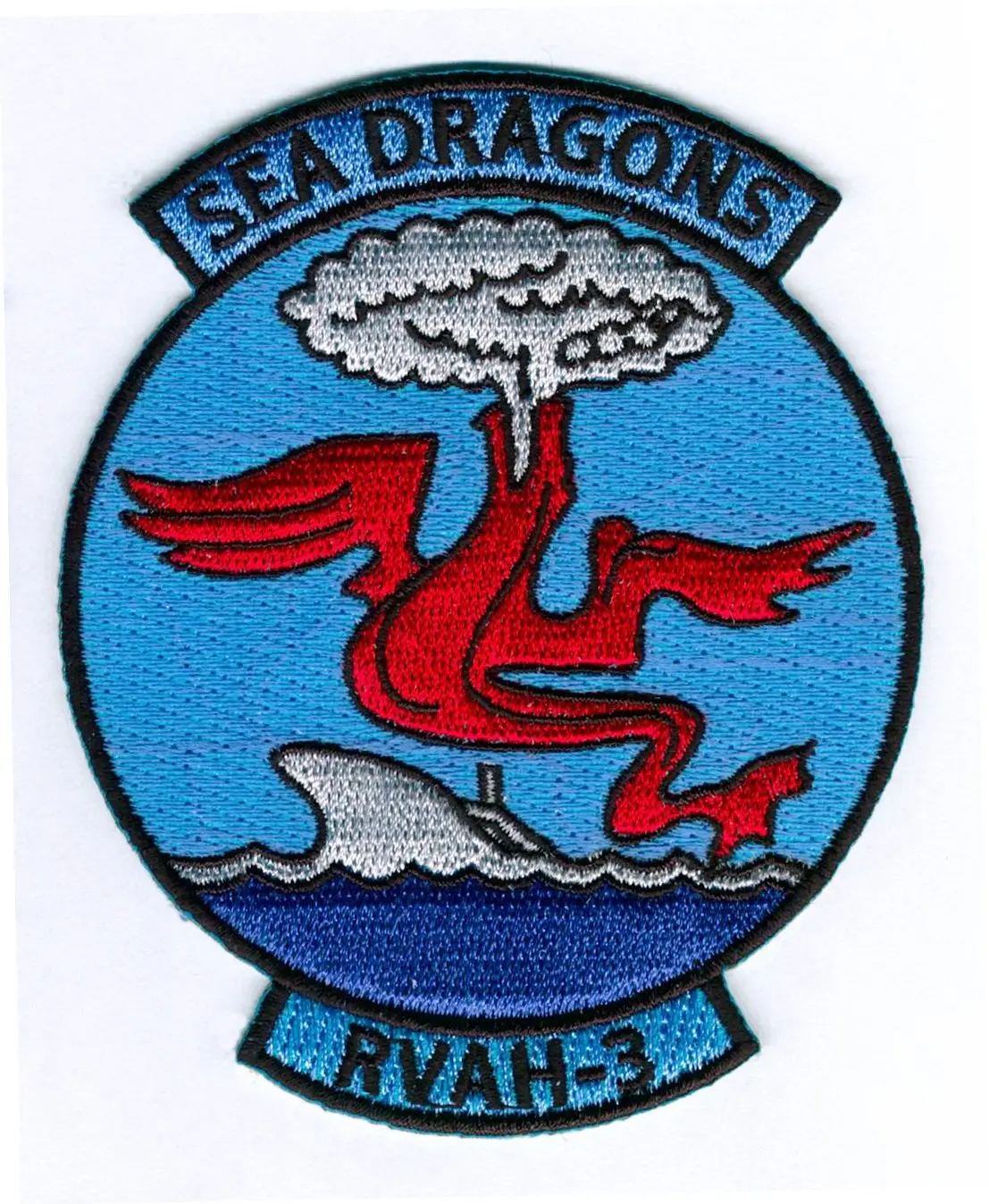 Officially Licensed Us Navy Rvah-3 Sea Dragons Squadron Patch 1