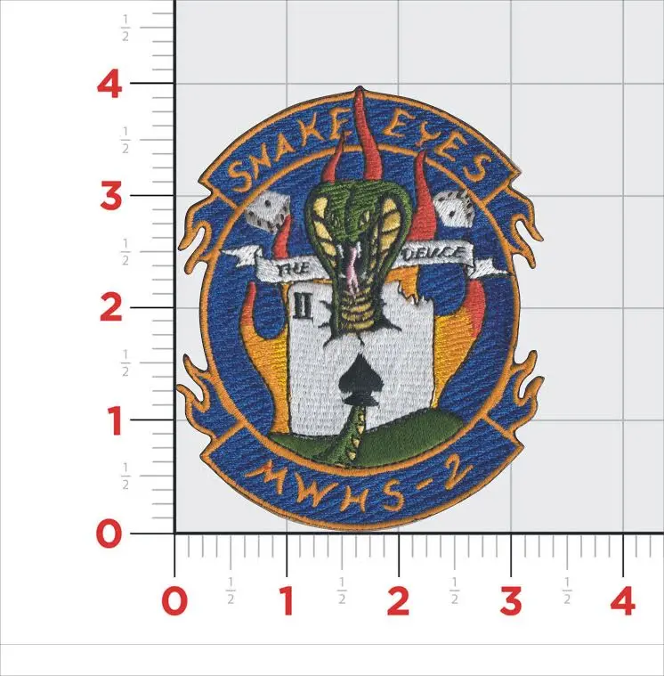 Officially Licensed Usmc Mwhs-2 Snake Eyes Command Patch 1