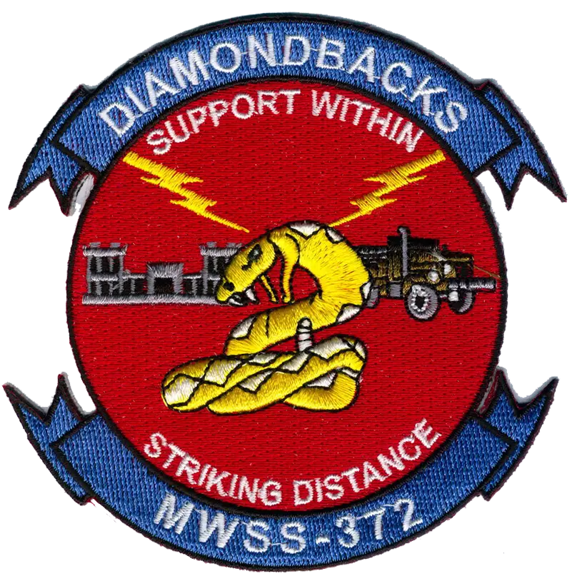 Officially Licensed Usmc Mwss-372 Diamondbacks Patches 1
