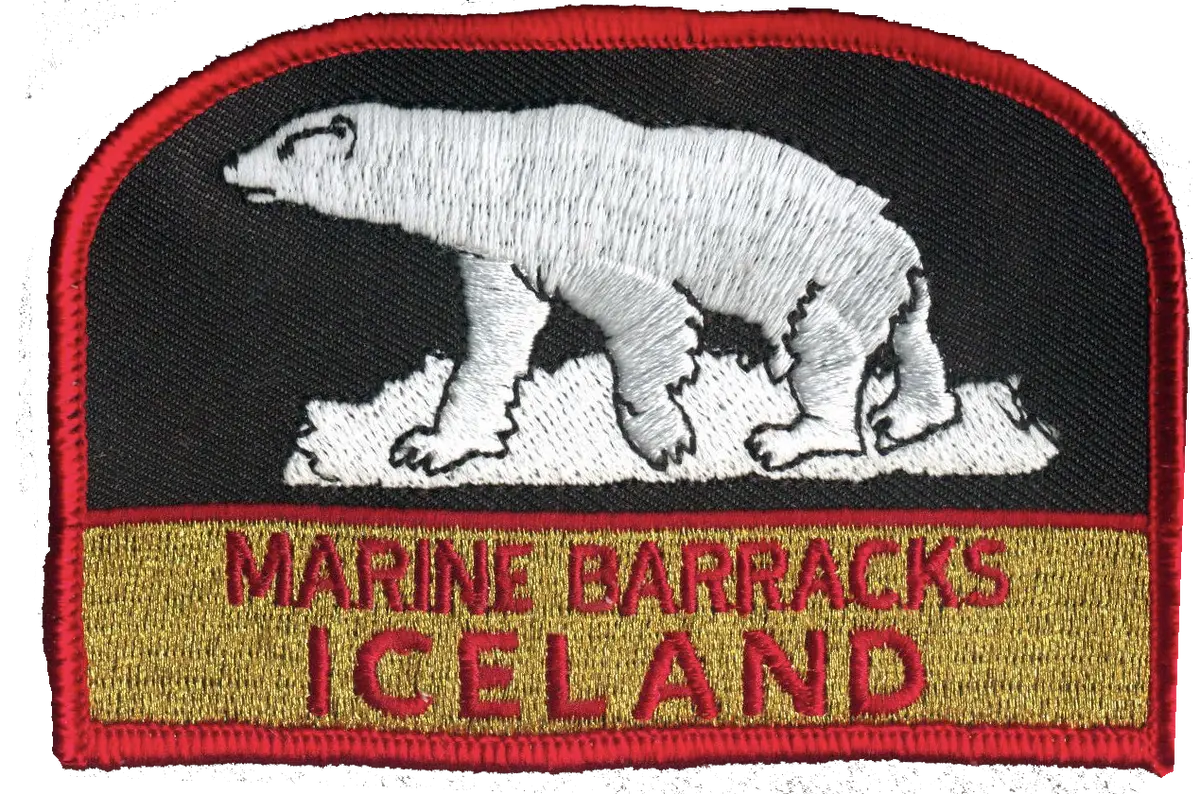 Officially Licensed Usmc Marine Barracks Iceland Patch 1