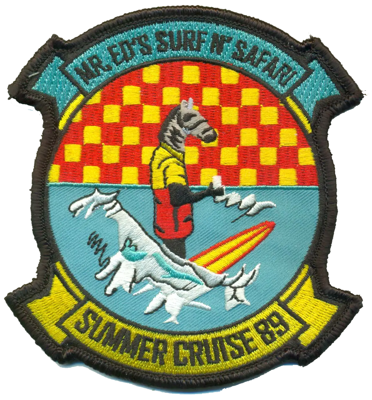 Official Hmm-264 Mr Ed Surfin' Safari '89 Cruise Patch 1