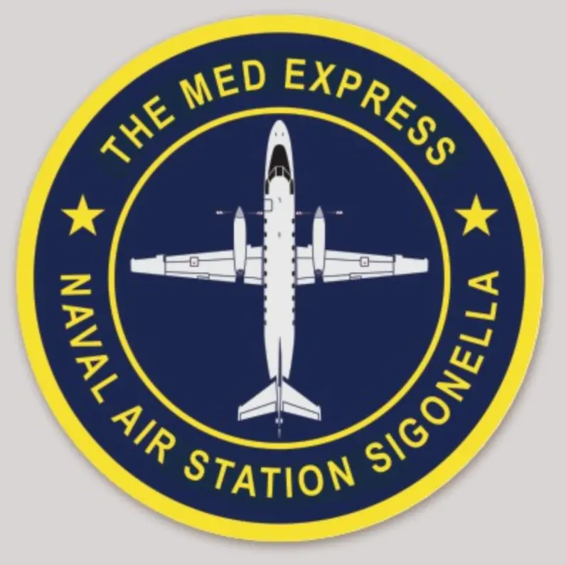 Official Nas Sigonella C-26 Med Express Sticker 1