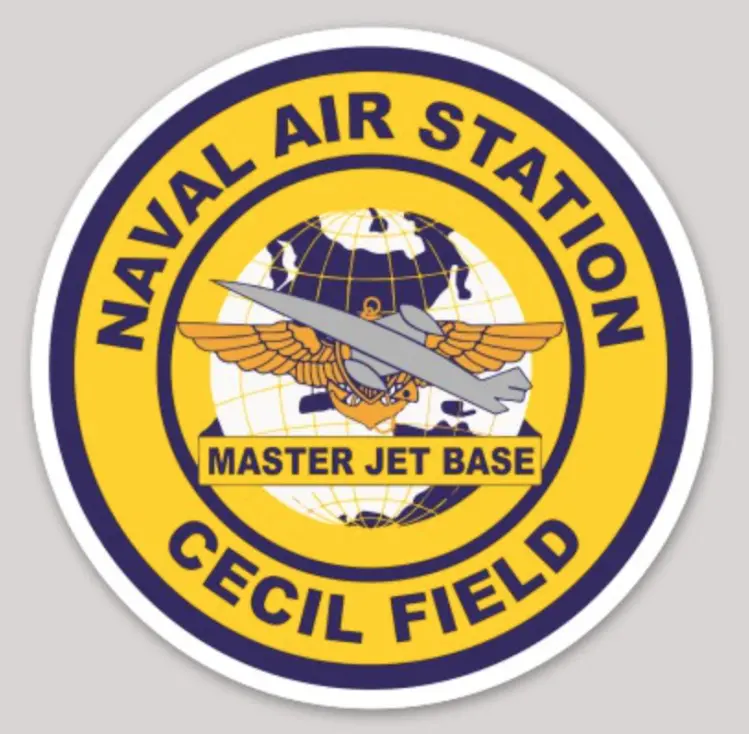 Officially Licensed Us Navy Naval Air Station Cecil Field Sticker 1
