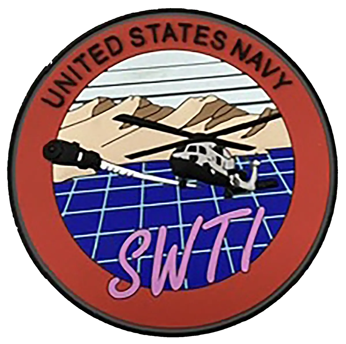 Us Navy Seahawk Weapons And Tactics Instructor Swti Pvc Patches 1
