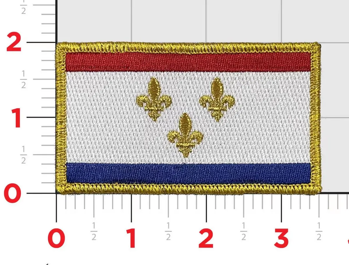 New Orleans City Flag Patch 1