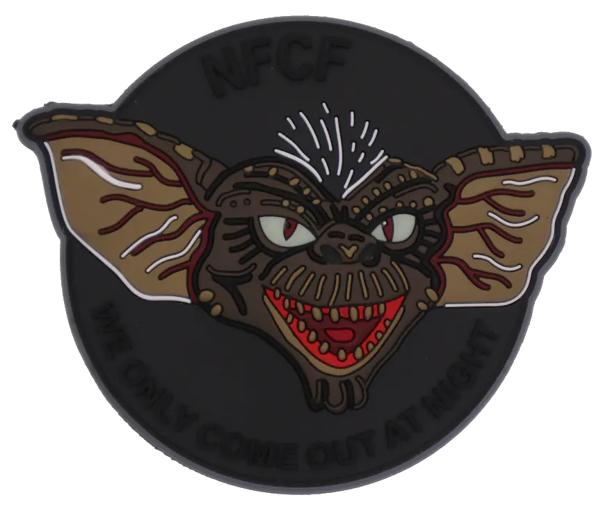 Night Fcf "We Only Come Out At Night" Pvc Patch 1