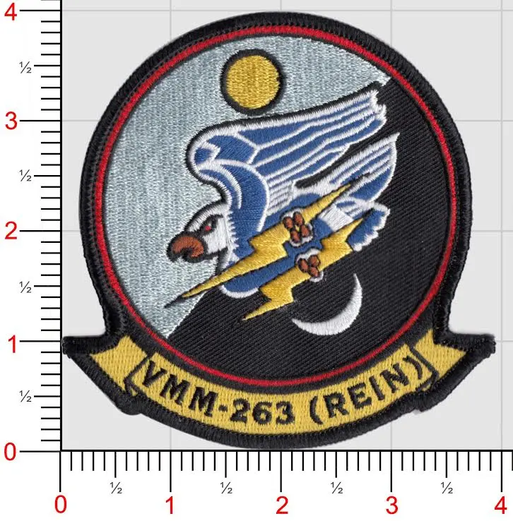 Officially Licensed Usmc Vmm-263 Thunder Chicken Rein Patch 1