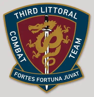 Officially Licensed Usmc Third Littoral Combat Team Sticker 1