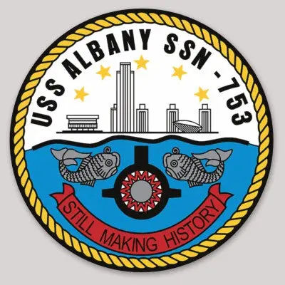 Officially Licensed Uss Albany Ssn-753 Still Making History Sticker 1