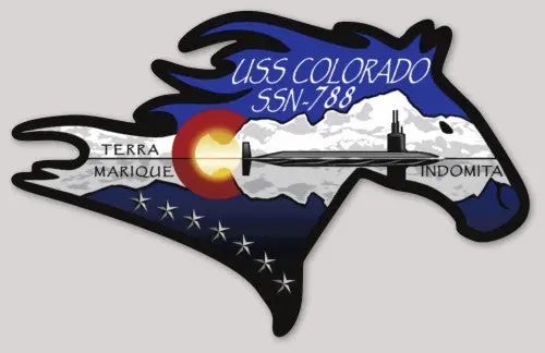 Officially Licensed Us Navy Uss Colorado Ssn-788 Sticker 1