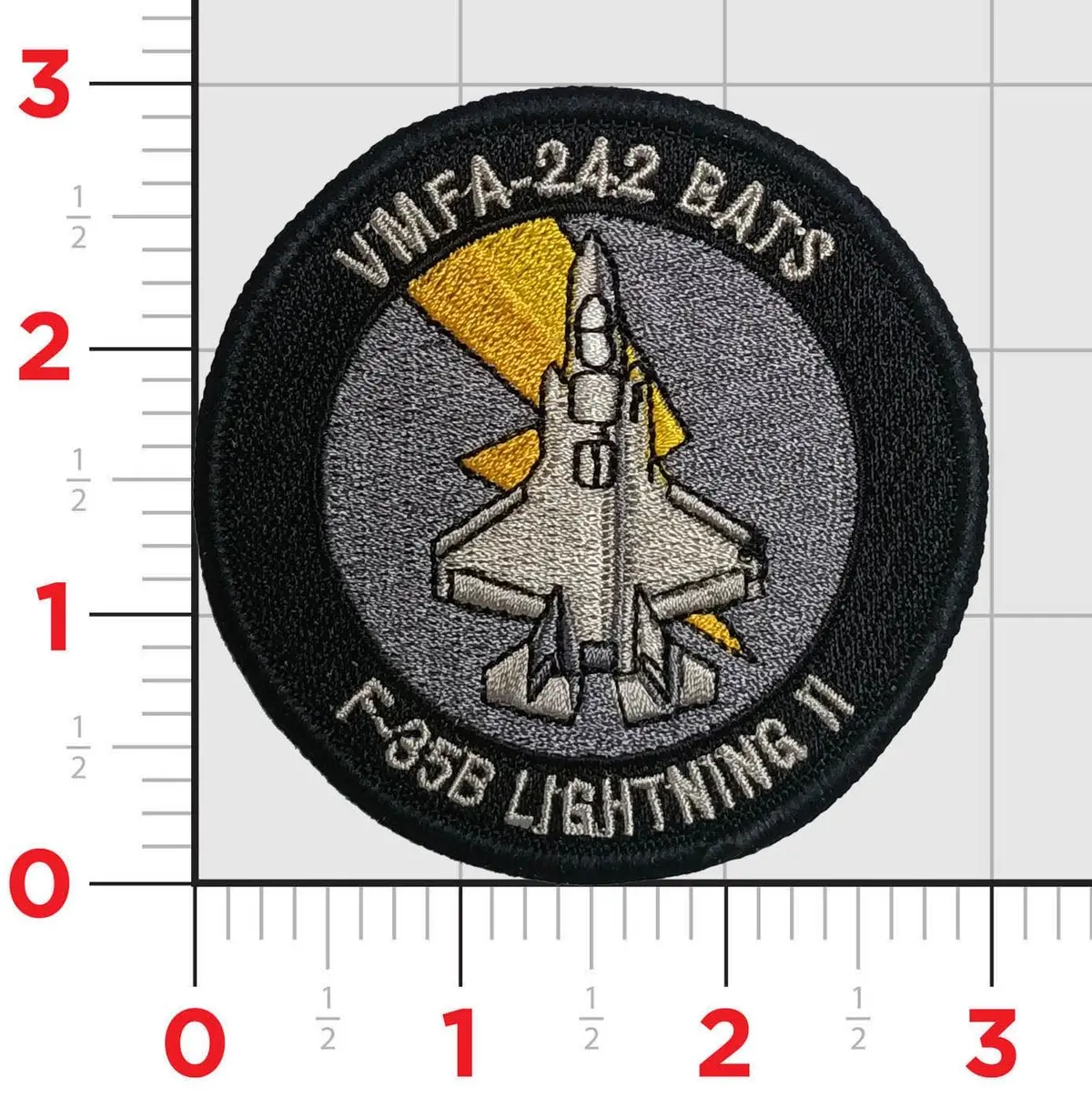 Officially Licensed Usmc Vmfa-242 Bats F-35 Shoulder Patch 1