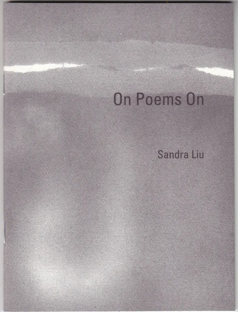 Liu, Sandra: On Poems On 1