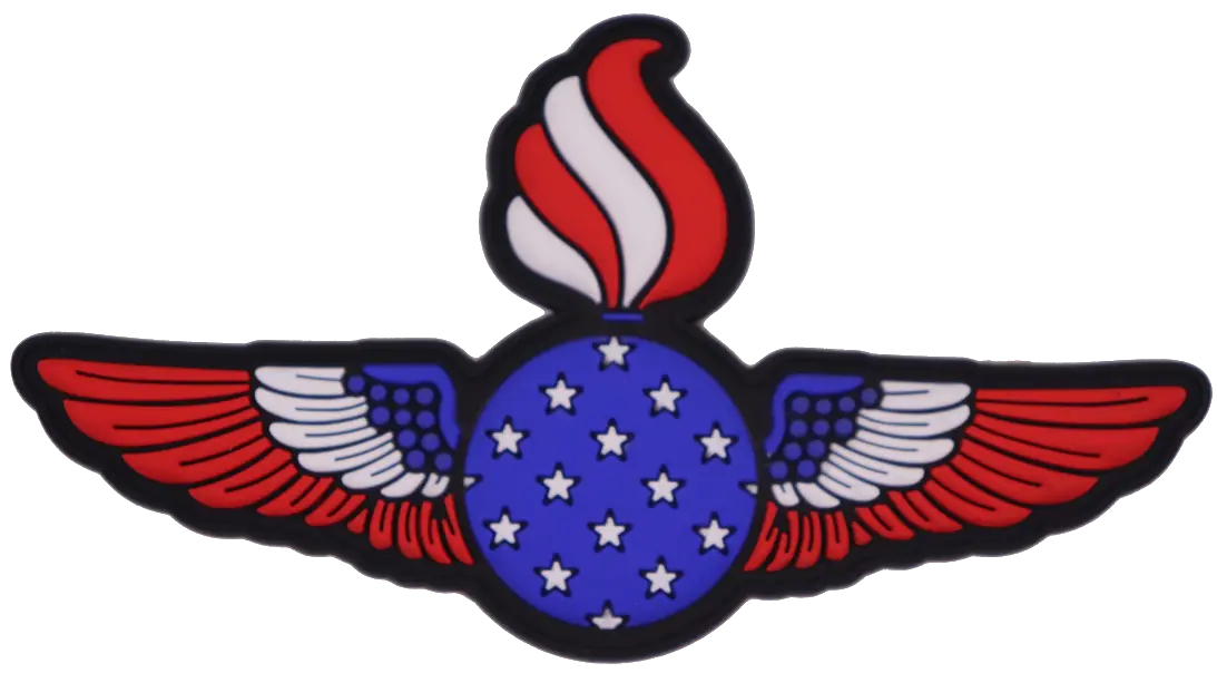 4Th Of July Ordnance Wings Pvc Patch 1